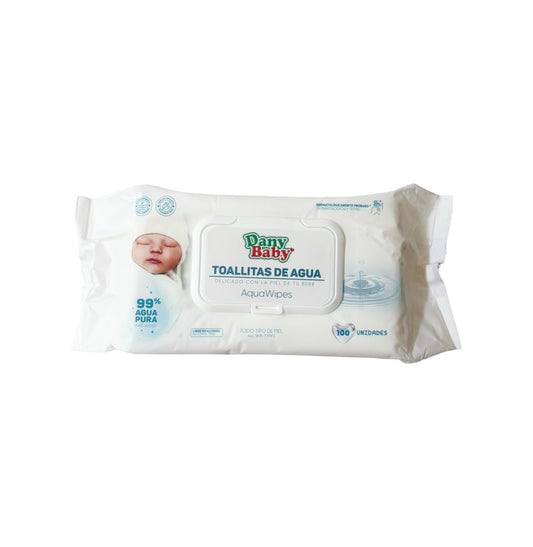 TOALLITAS HÚMEDAS DE AGUA 100U