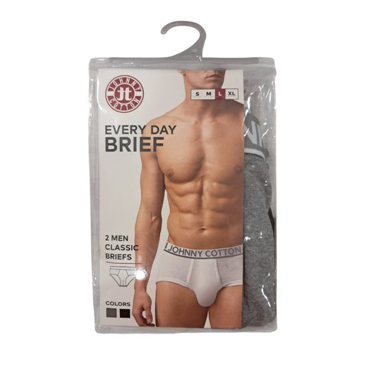 CALZONCILLOS GRIS Y NEGRO TALLA L 2U