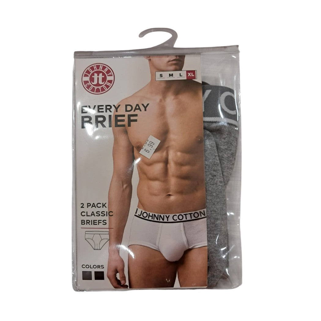 CALZONCILLOS GRIS Y NEGRO TALLA XL 2U