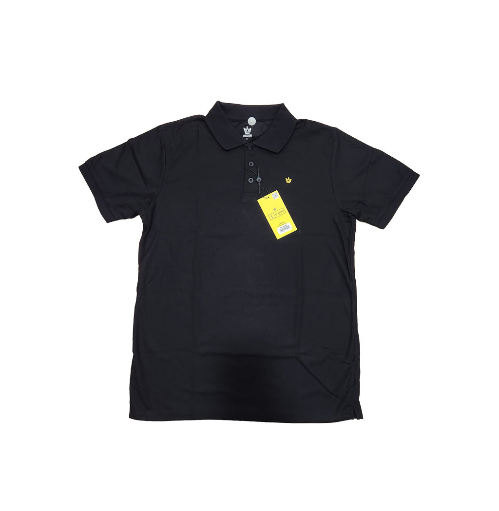 T-SHIRT POLO MANGA CORTA NEGRO CHESS KING