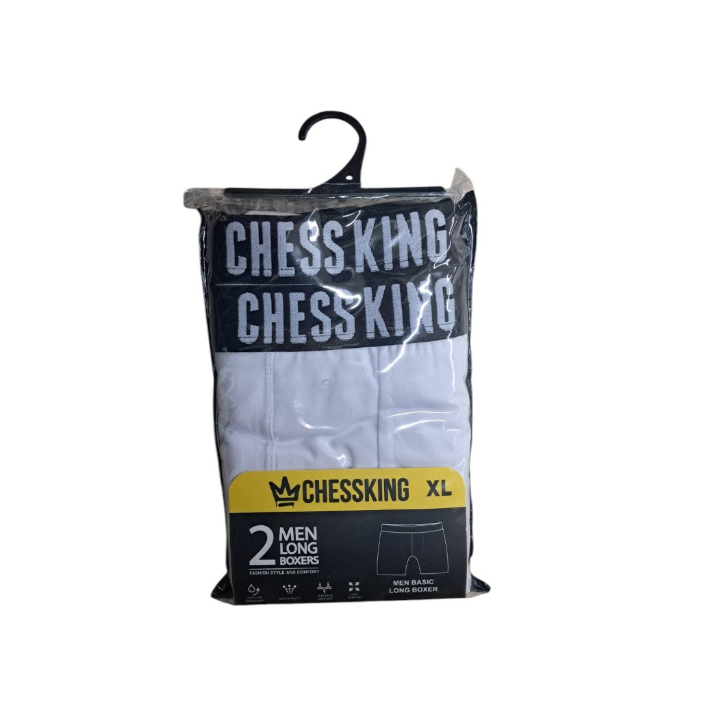 BÓXER BLANCO CHESS KING TALLA XL 2U