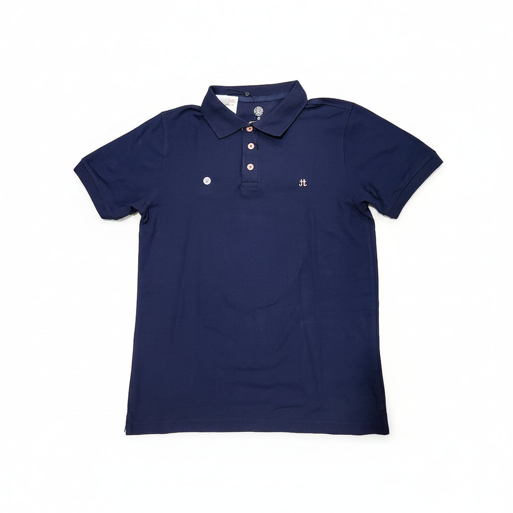 T-SHIRT POLO MANGA CORTA AZUL