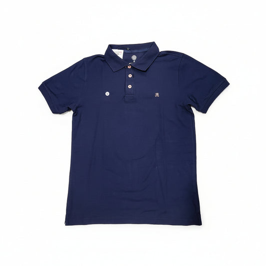 T-SHIRT POLO MANGA CORTA AZUL