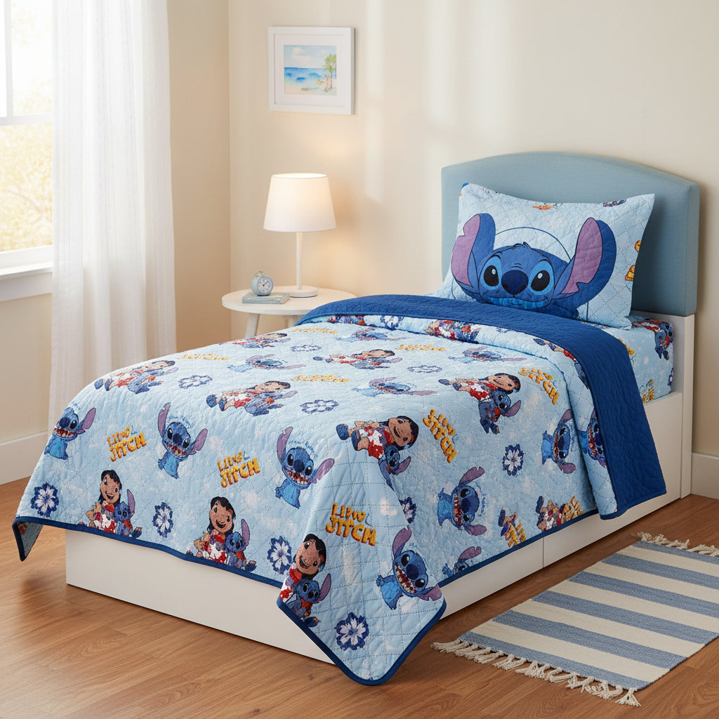 SET DE SOBRECAMA TWIN STITCH