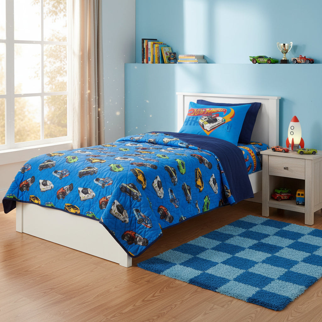 SET DE SOBRECAMA TWIN HOT WHEELS
