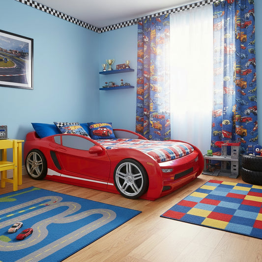 CORTINA INFANTIL HOT WHEELS