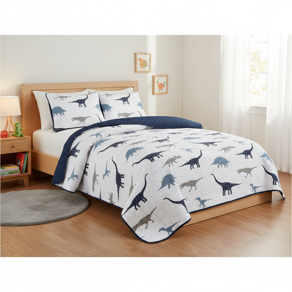 SET DE SOBRECAMA TWIN DINOSAURIO