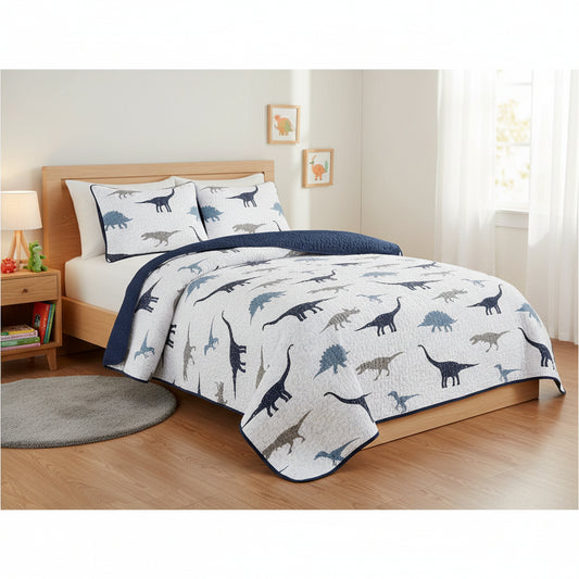SET DE SOBRECAMA TWIN DINOSAURIO