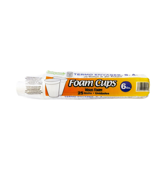 VASO FOAM TERMOENVASES 6OZ