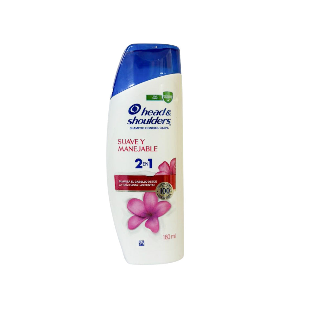 SHAMPOO 2 EN 1 SUAVE Y MANEJABLE 180ML