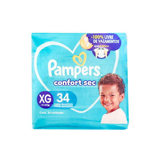 PAÑALES DESECHABLE CONFORT SEC PAMPERS XG 34U