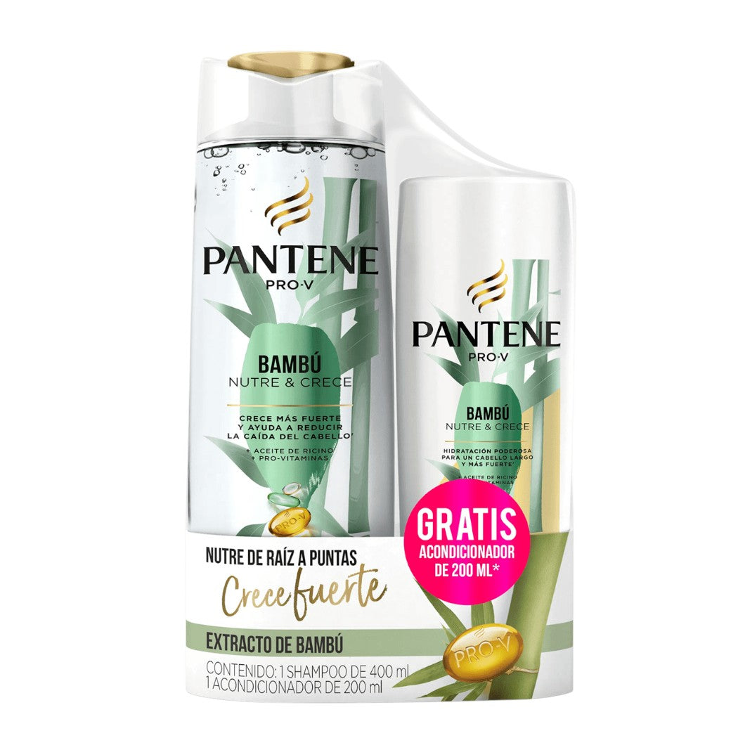 SHAMPOO 400ML Y ACONDICIONADOR 200ML BAMBÚ