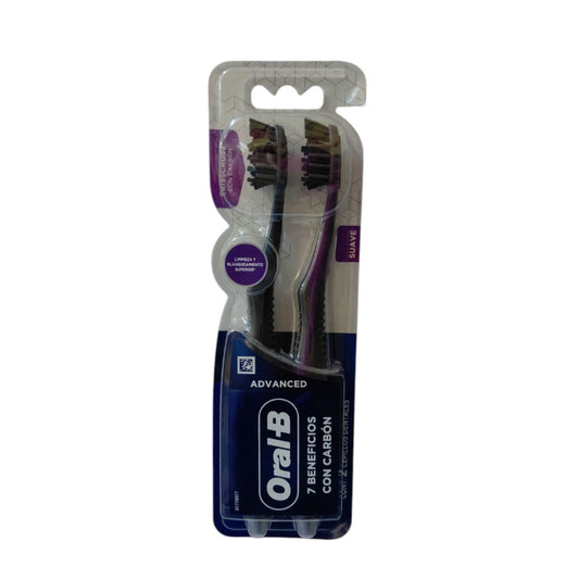 CEPILLO DENTAL CHARCOAL ADV 2PACK