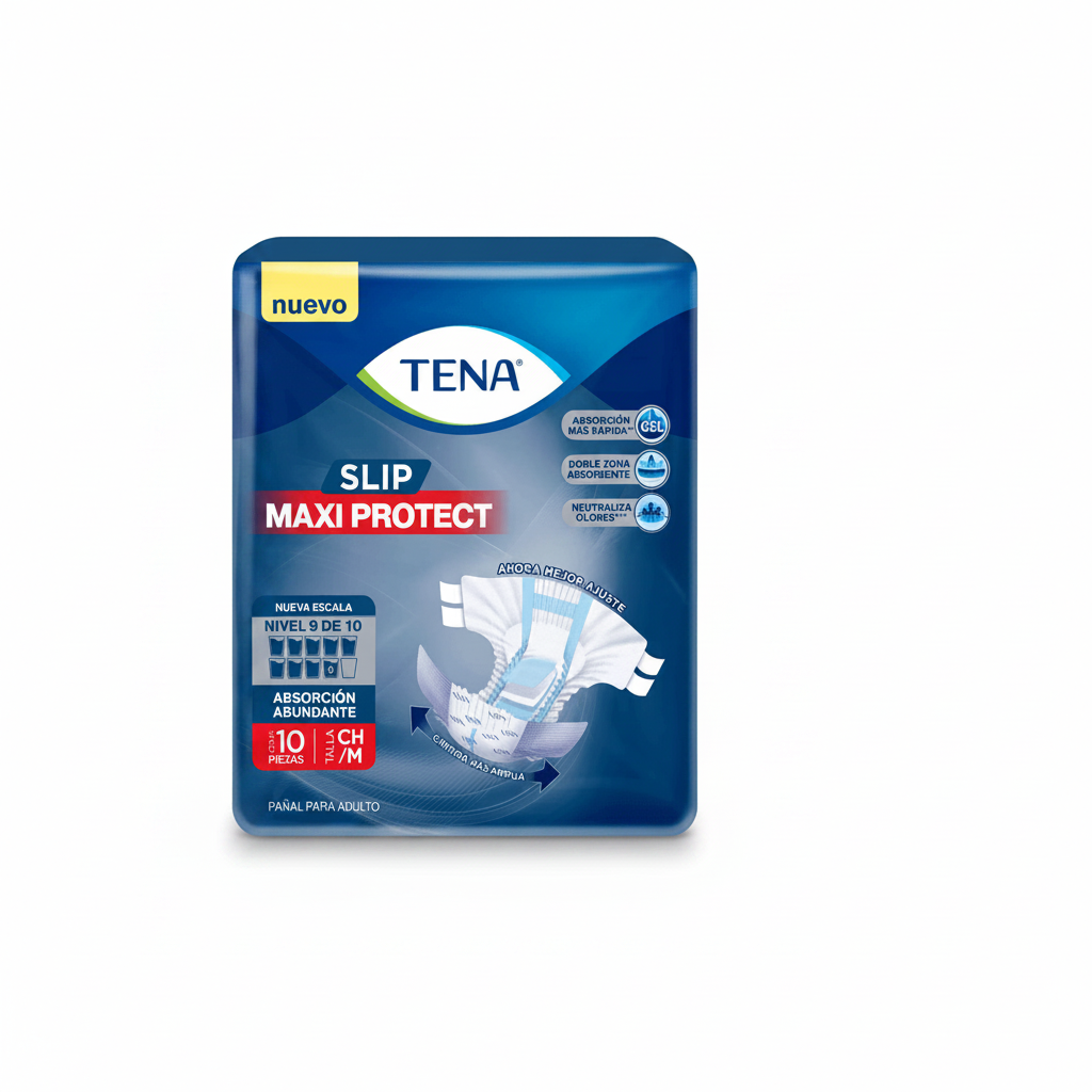 PAÑALES PARA ADULTO SLIP MAXI CH/M 10U
