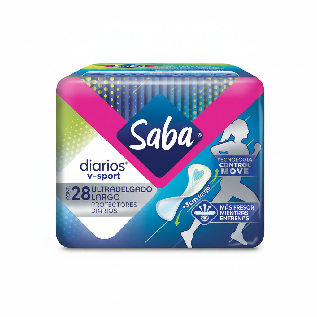 PROTECTORES DIARIOS LARGO SPORT SABA 28U