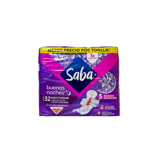 TOALLAS NOCTURNA MÁX PROTECCIÓN 32U