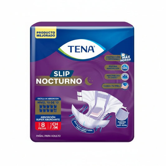 PAÑALES PARA ADULTO SLIP NOCTURNO S/M 8U