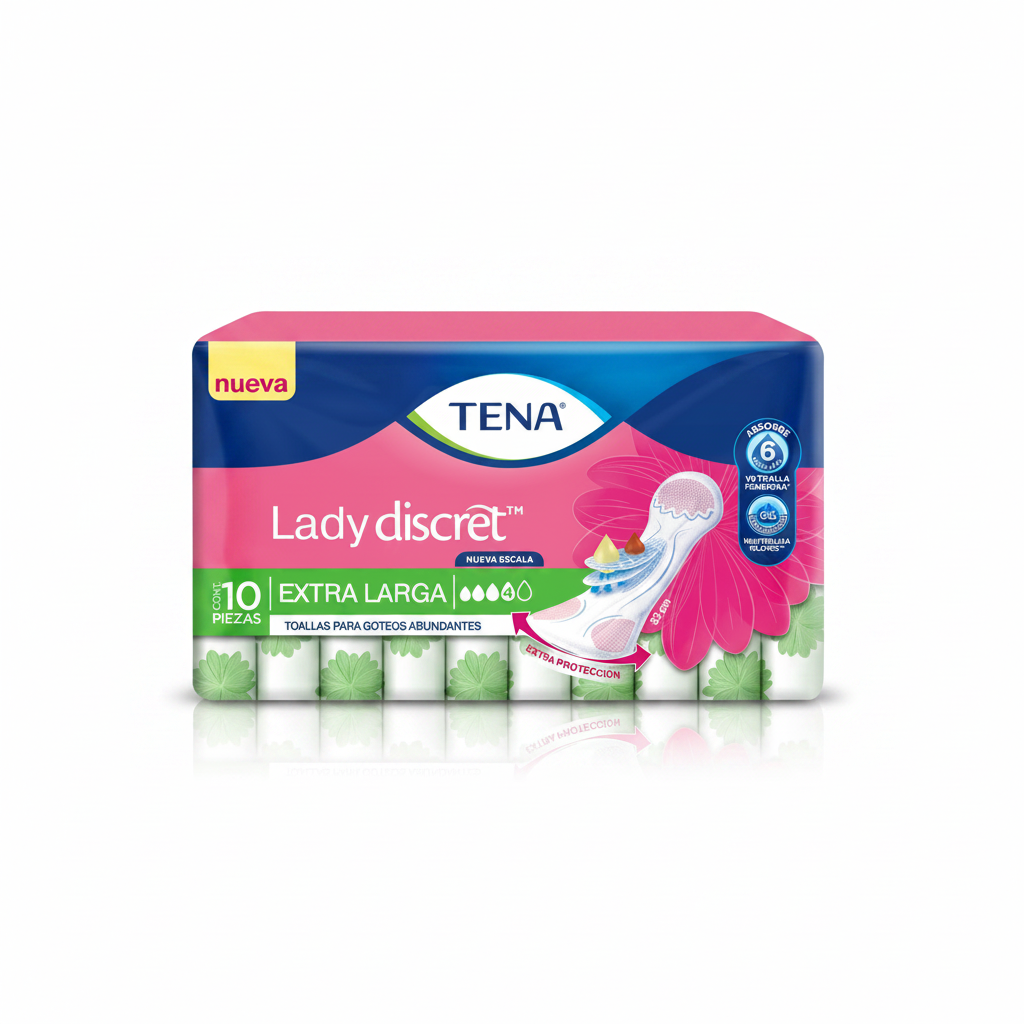 TOALLA SANITARIA EXTRA LARGA TENA 10U