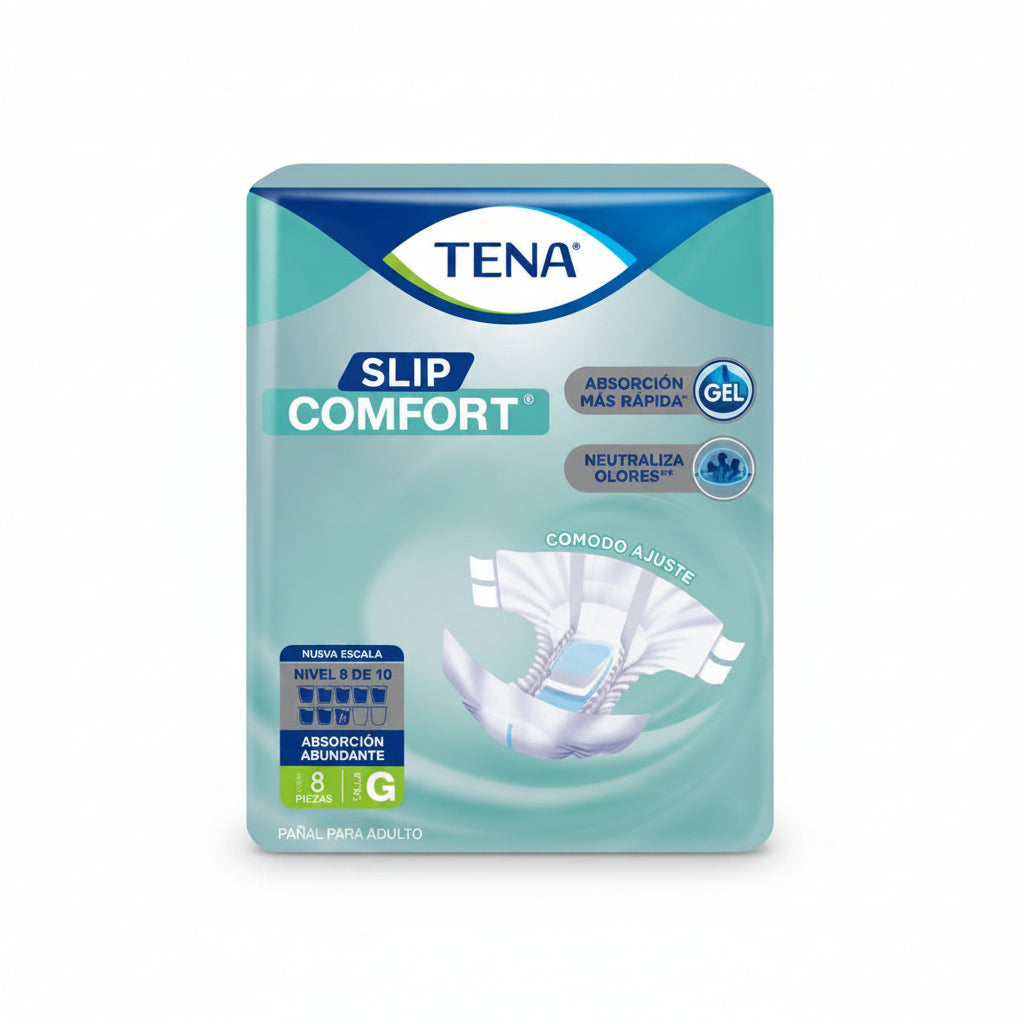 PAÑALES PARA ADULTO SLIP CONFORT G 8S