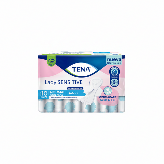 TOALLAS LADY SENSITIVE NORMAL CAJA 10U
