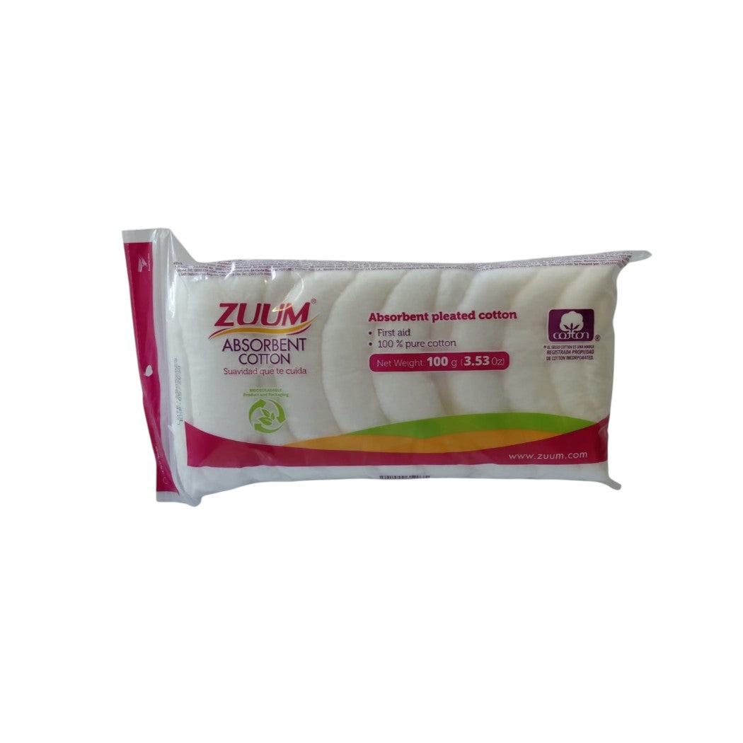 ALGODÓN DESMAQUILLANTE PLISADO 100GR