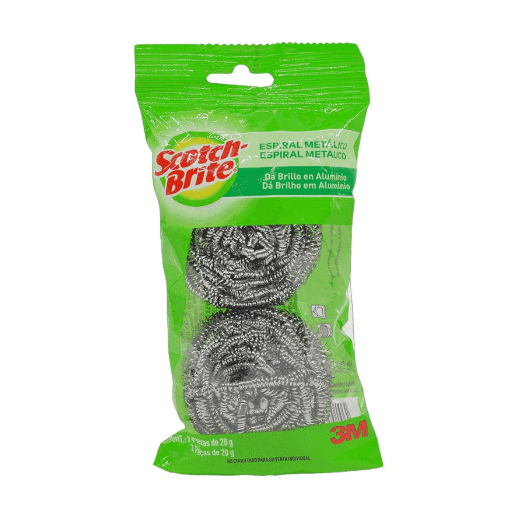 BRILLO ESPIRAL METALICA SCOTCH BRITE 2U