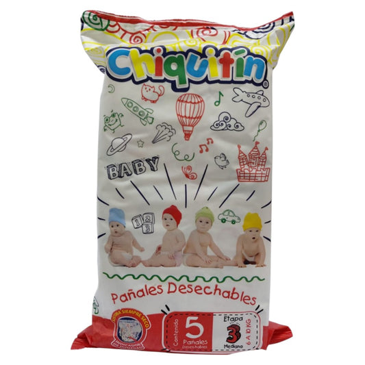 PAÑALES ETAPA 3 MEDIANO 5U