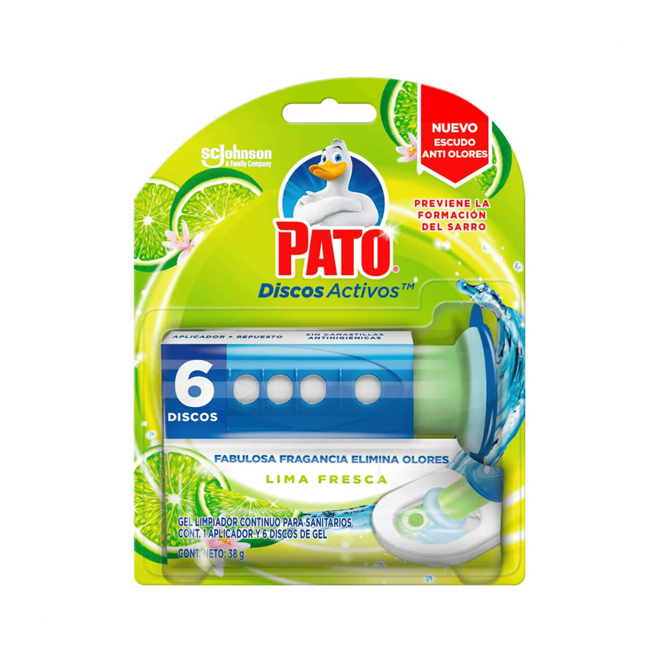 PATO DISCOS ACTIVOS LIMA FRESCA 36ML