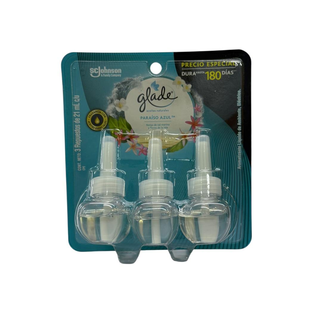 AROMATIZANTE ACEITE RE. PARAISO AZUL 3PACK