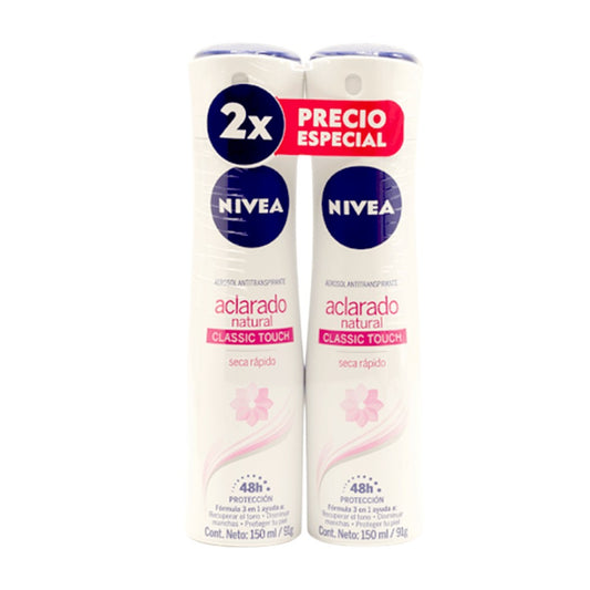 DESODORANTE SPRAY ACLARADO 2PACK 150ML