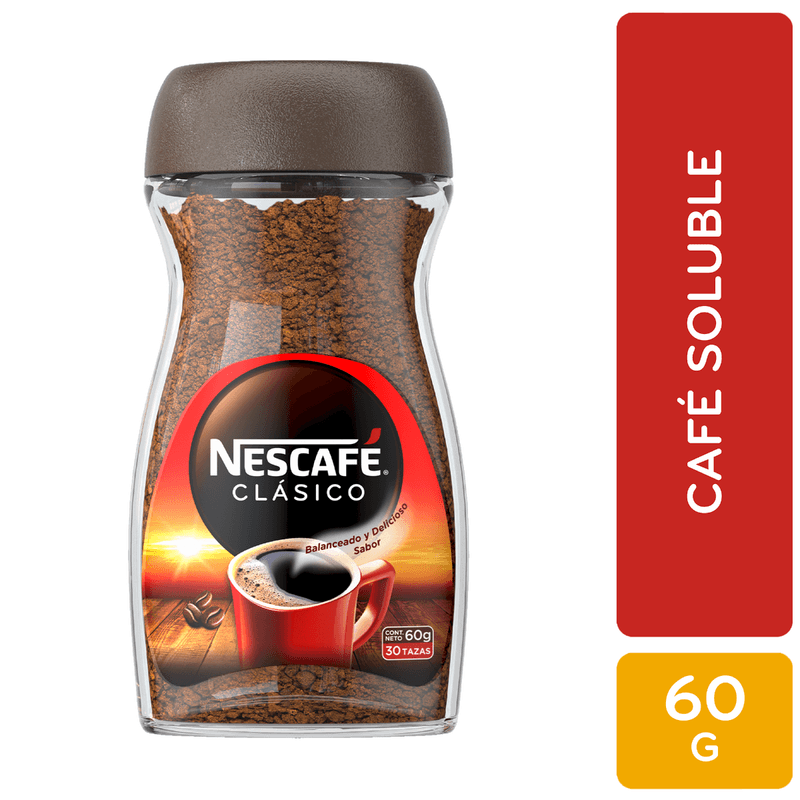 CAFÉ INST CLASICO FRASCO NESCAFE 60GR