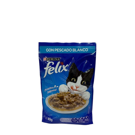 ALIMENTO PESCADO BLANCO EN SALSA 85GR