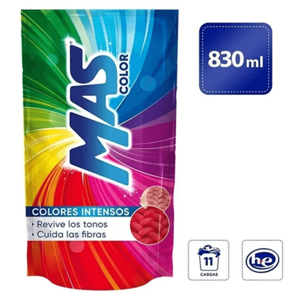 DETERGENTE LÍQUIDO COLORES 830ML
