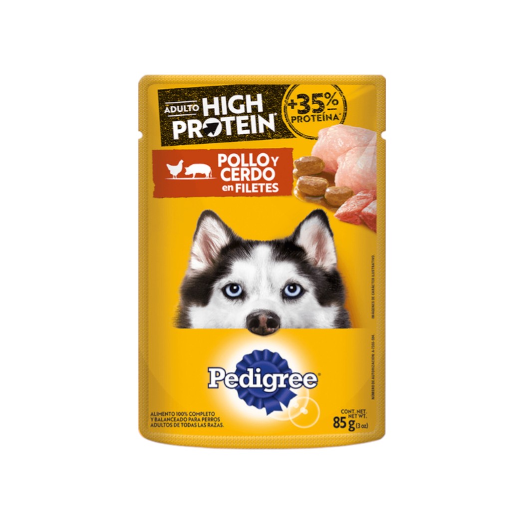 ALIMENTO PARA PERRO DE POLLO Y CERDO 85GR