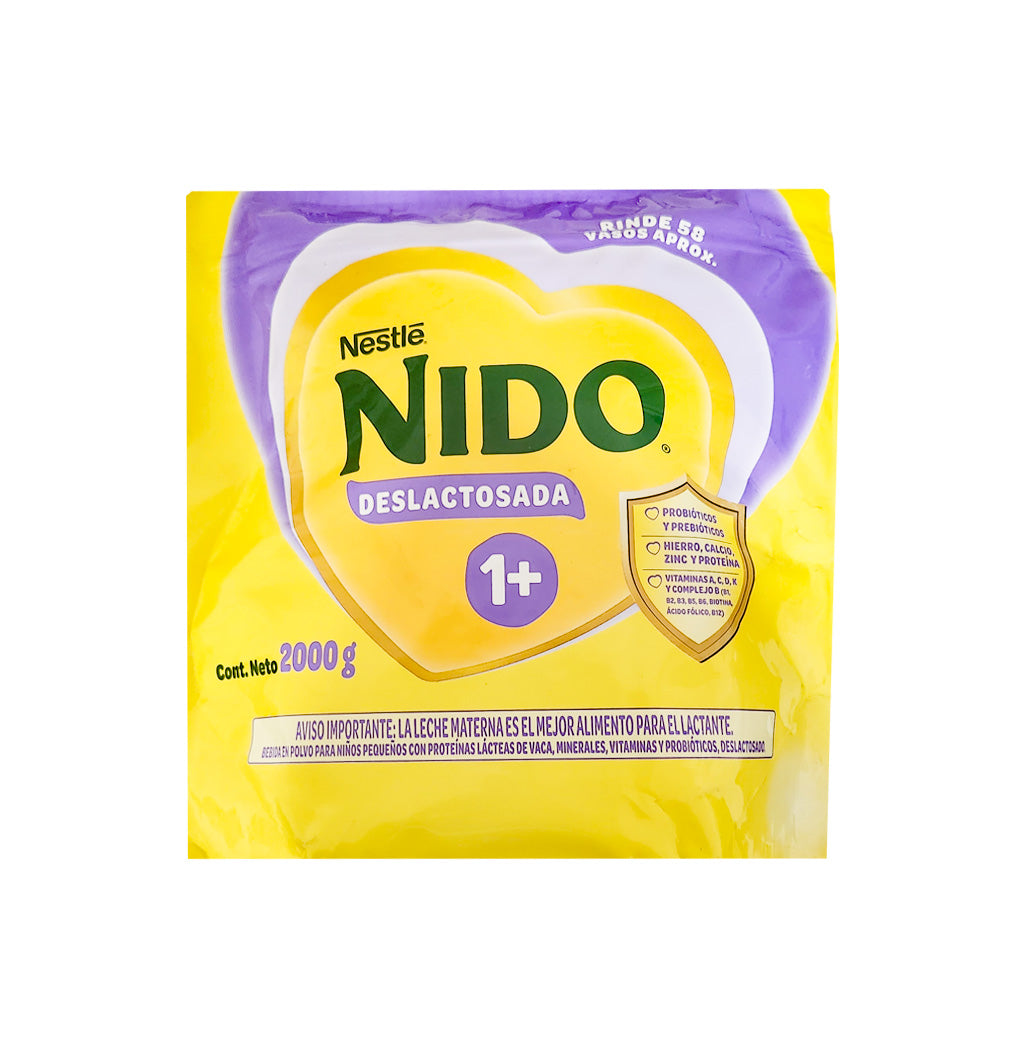 NIDO 1+ DESLACTOSADA BOLSA 2KG