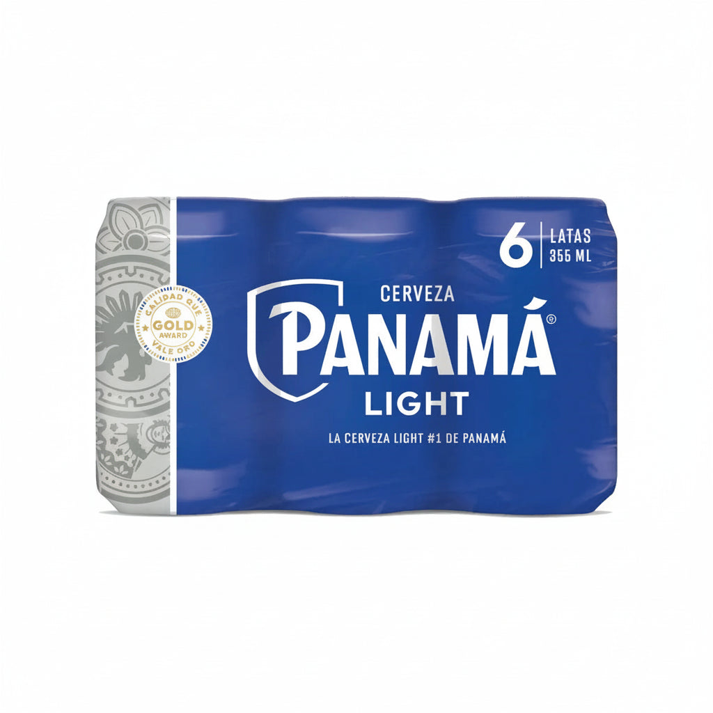 6PACK CERVEZA LATA PANAMÁ LIGHT 355ML