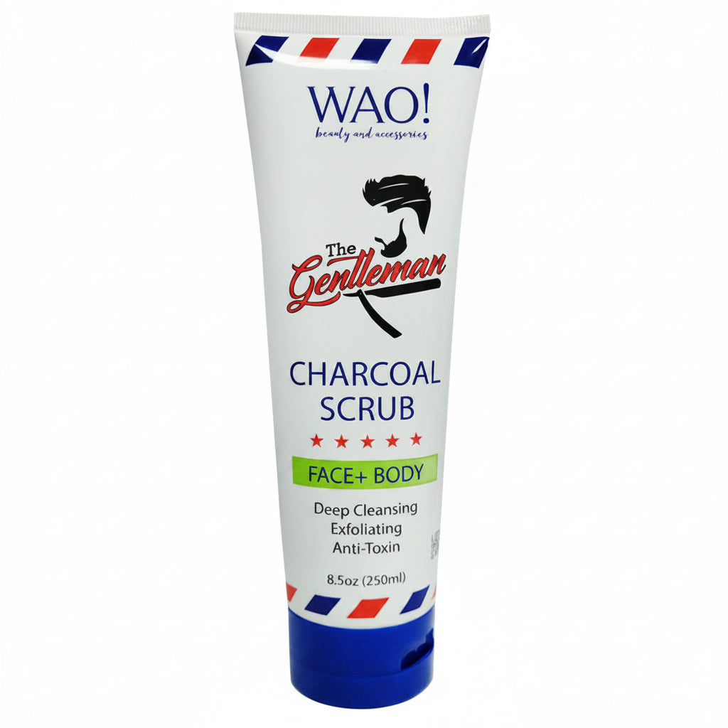 SCRUB CHARCOAL FACE BODY WAO 250ML
