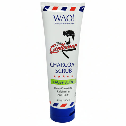 SCRUB CHARCOAL FACE BODY WAO 250ML