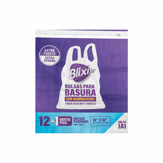 BOLSA BLANCA CON AGARRE PEQUEÑA 18X18