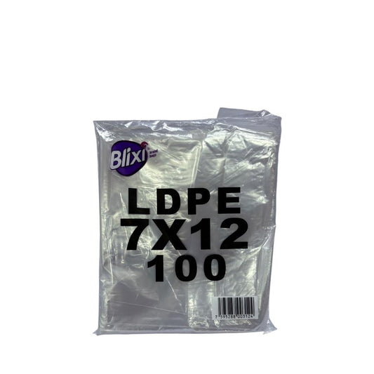 BOLSAS TRANSPARENTE 7X12 100U