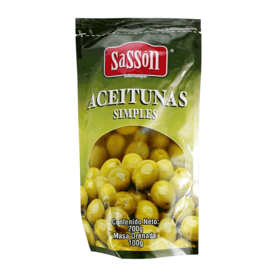 ACEITUNA SIMPLES SASSON 100GR