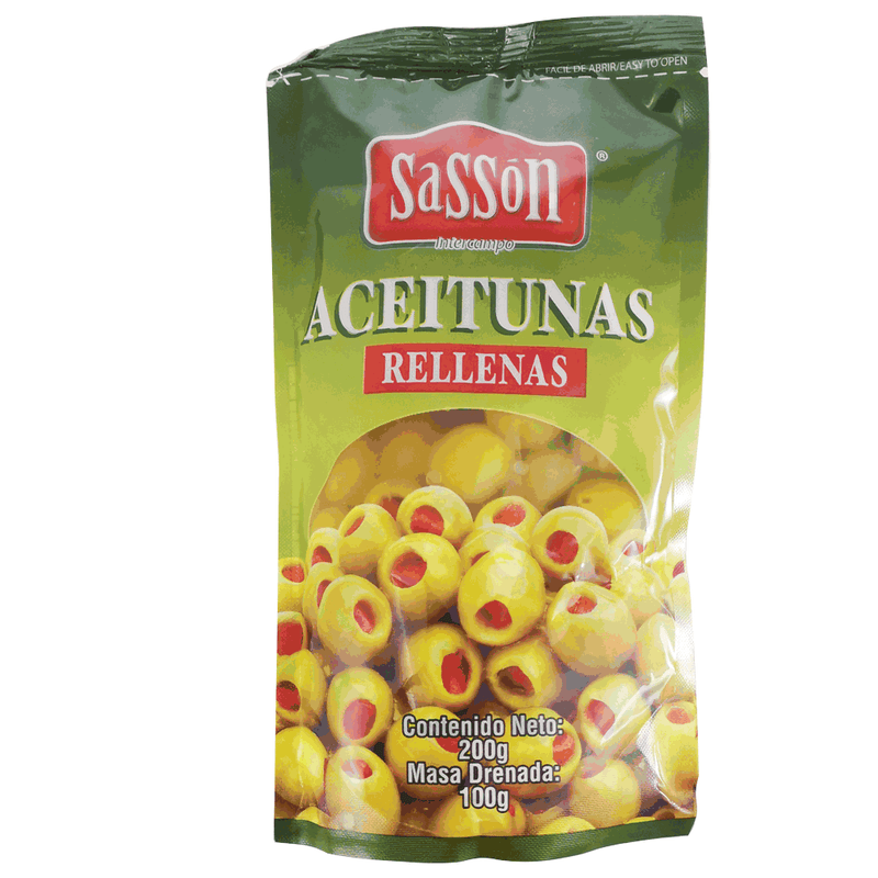 ACEITUNA RELLENA SASSON 100GR