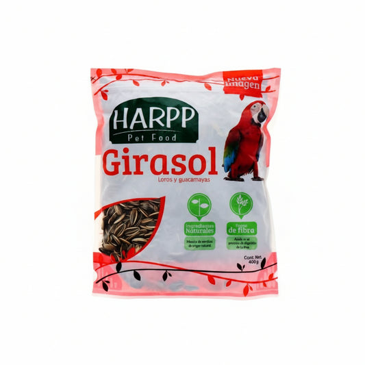 ALIMENTO PARA AVES SEMILLA DE GIRASOL HARPP 400GR