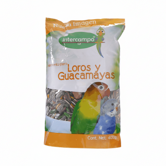 ALIMENTO PARA AVES LOROS Y GUACAMAYAS 400GR