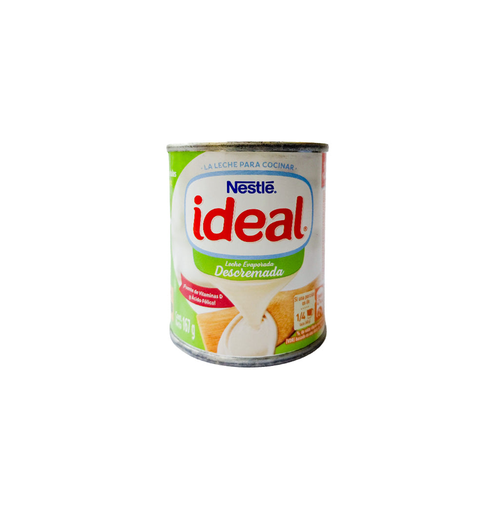 LECHE EVAPORADA 0 GRASA IDEAL 167GR