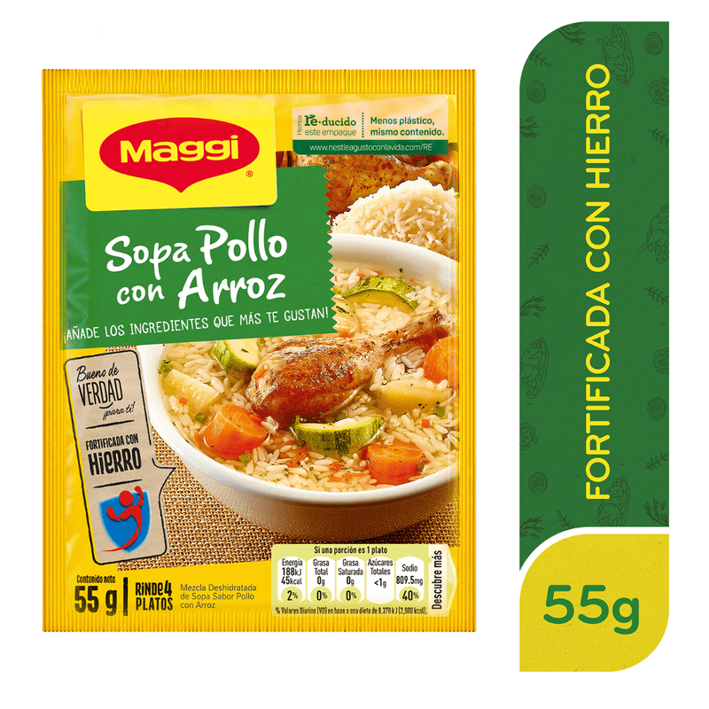 SOPA POLLO CON ARROZ MAGGI 57GR