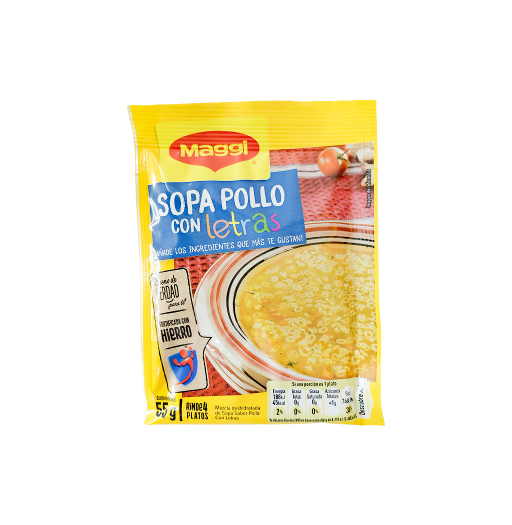 SOPA POLLO LETRA MAGGI 57GR