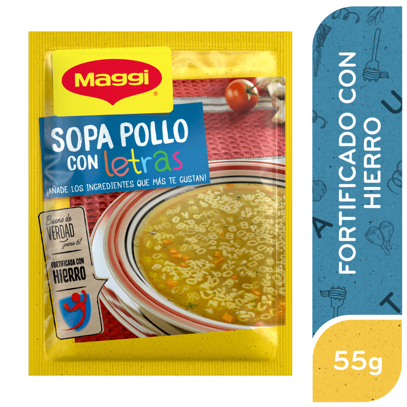 SOPA POLLO LETRA MAGGI 57GR