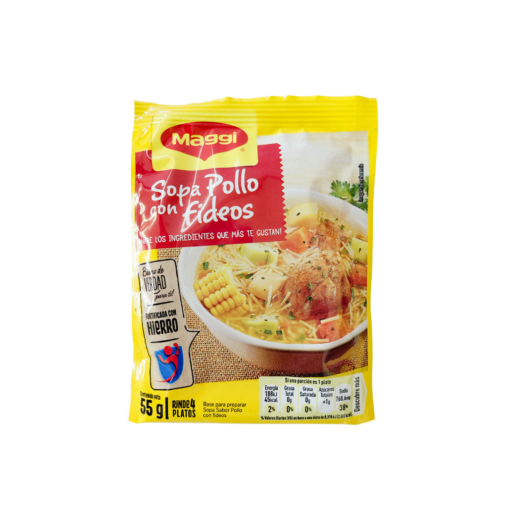 SOPA POLLO FIDEOS GLUTEN FREE MAGGI 57GR