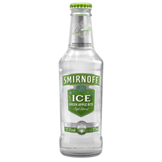 VODKA SMIRNOFF ICE GREEN APPLE BOT 355ML
